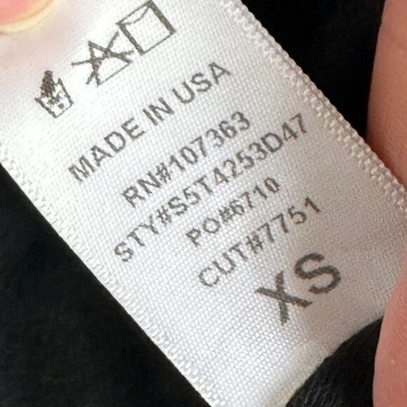 Lulus Black‎ Lace Up Bodysuit Size XS City of Angels Square Neck Plunge Snaps - Picture 8 of 11